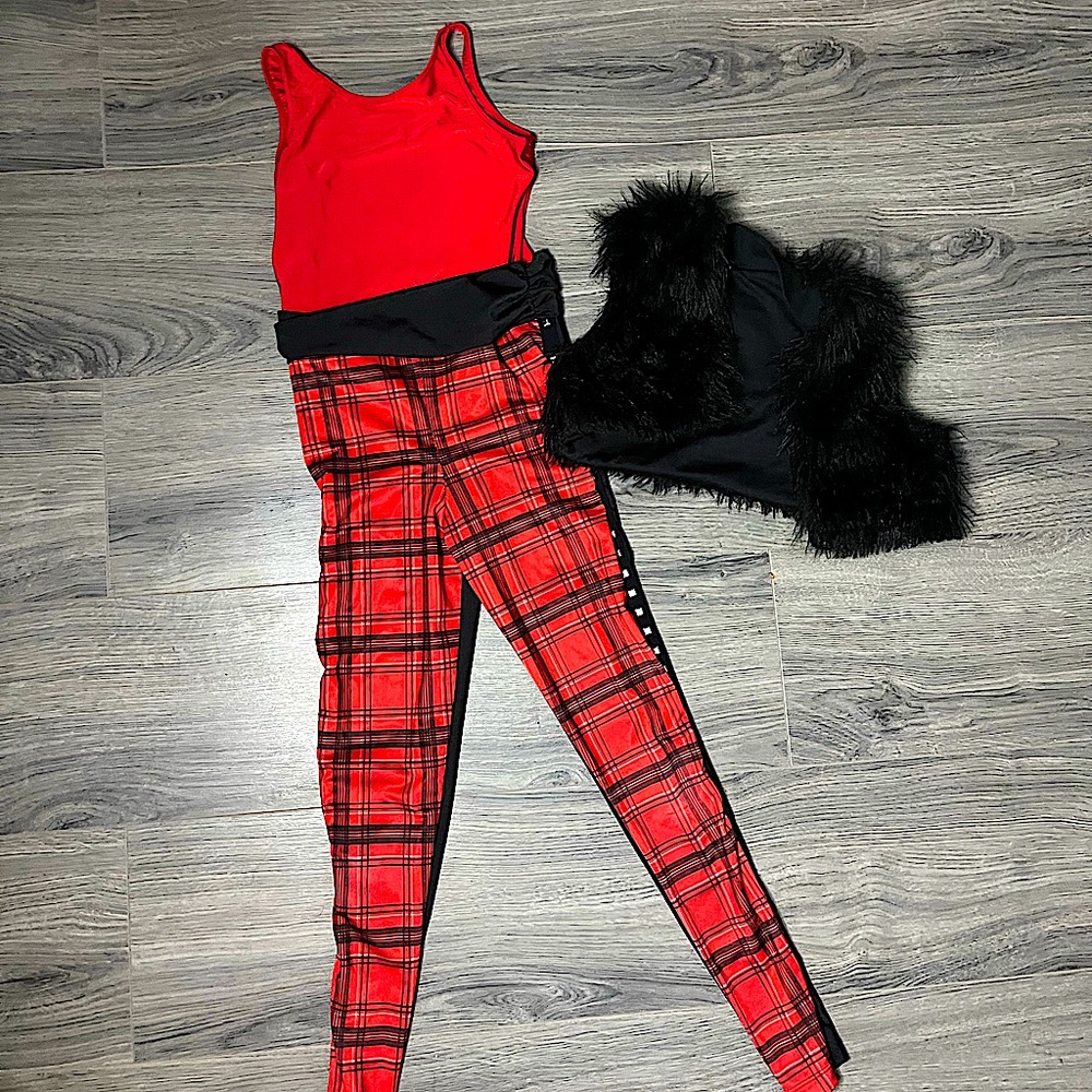 Red and Black Dance Costume (Hip-Hop)